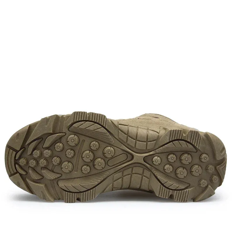 Thru Hiking Shoes Men Boots Outdoor Men's Cow Suede Ankle Boots Safety Ankle Boots Work Shoes for Men Waterproof Camping Hiking Shoes 2024