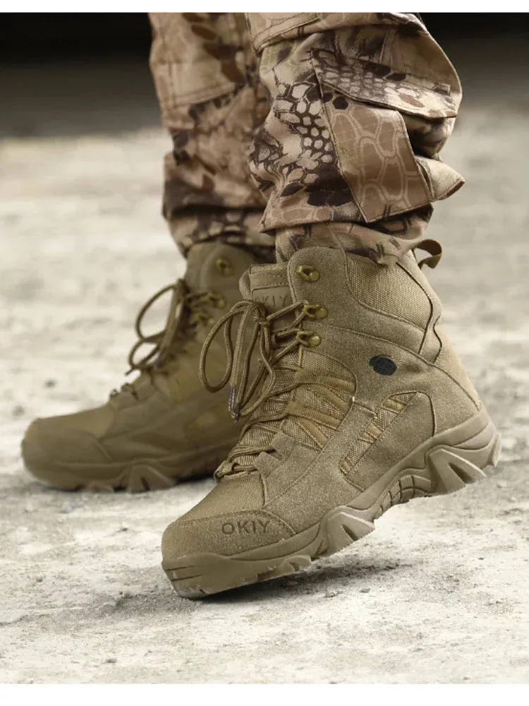 Men Boots Outdoor Men's Cow Suede Ankle Boots Safety Ankle Boots Work Shoes for Men Waterproof Camping Hiking Shoes 2024 Grounding Hiking Shoes