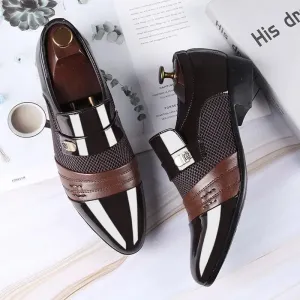 Men Casual Leather Shoes Men Casual Shoes Business Formal Shoes Large Size Fashionable and Versatile Wedding Shoes Casual Boxing Shoes
