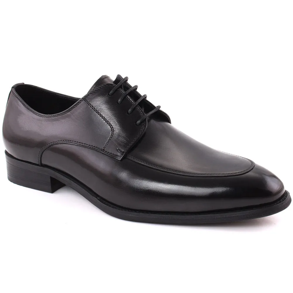 Soft Comfortable Flat Shoes Men LEIF Leather Moc Toe Closed Lace Formal Shoes