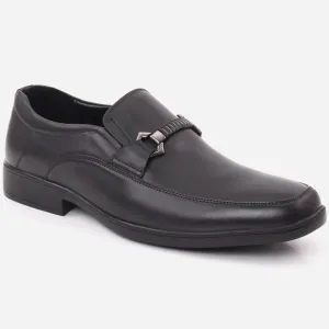 Men "COLIN" Stitched Detail Belted Buckle Moc Toe Formal Shoes Best Shoes For Nurses