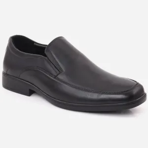 Lucky Flats Shoes Men "LORENZO" Leather Slip On Moc Toe Stitched Detail Formal Shoes
