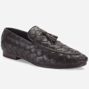 Men "WEISE" Leather Office Dress Slip-on Oxfords Flat Church Shoes