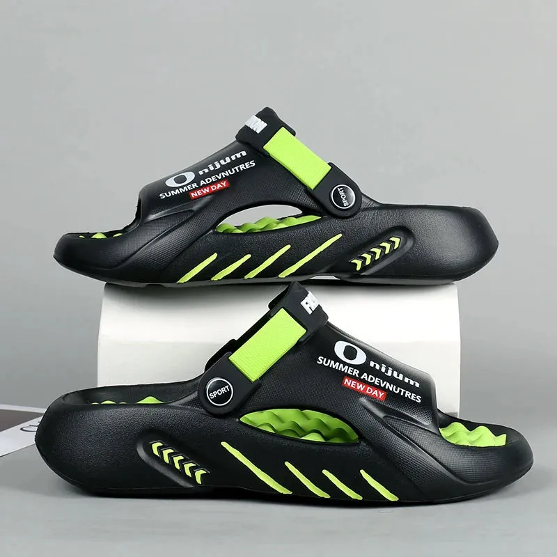 Men Sandals New Summer EVA Soft-soled Platform Slides Slippers Indoor Outdoor Walking Beach Shoes Flip Flops Mens Shoes Berkshire Sandals