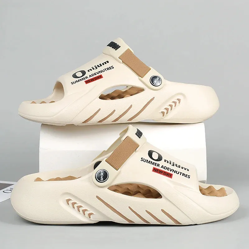 Sandals Lucia Spa Men Sandals New Summer EVA Soft-soled Platform Slides Slippers Indoor Outdoor Walking Beach Shoes Flip Flops Mens Shoes