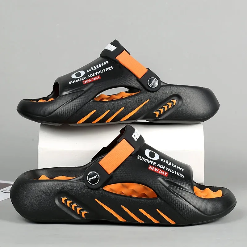 Men Sandals New Summer EVA Soft-soled Platform Slides Slippers Indoor Outdoor Walking Beach Shoes Flip Flops Mens Shoes Sandals Ralph Lauren