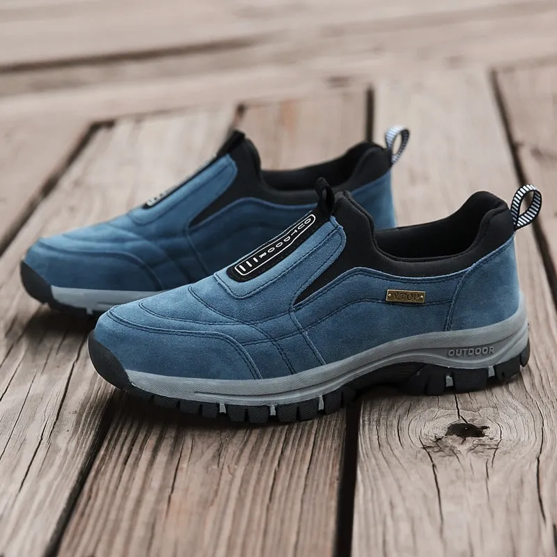Best Hot Weather Hiking Shoes Men Shoes Outdoor Hiking Shoes Non-Slip Slip-On Loafers Light Training Sneakers Walking Trekking Shoes Big Size 39-46