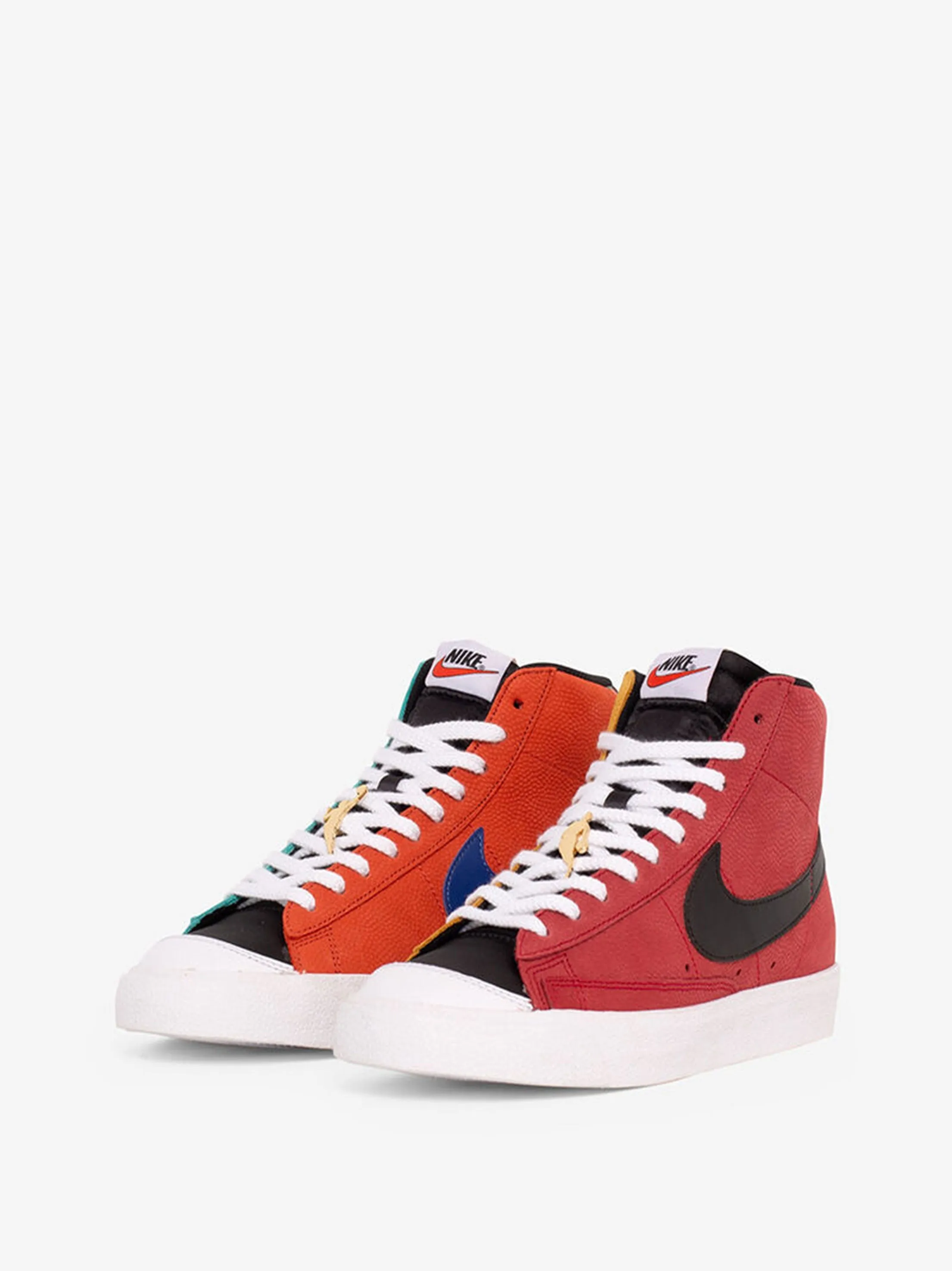 Cute Casual Tennis Shoes Men's Color Block Leather High Casual Shoes,Multi