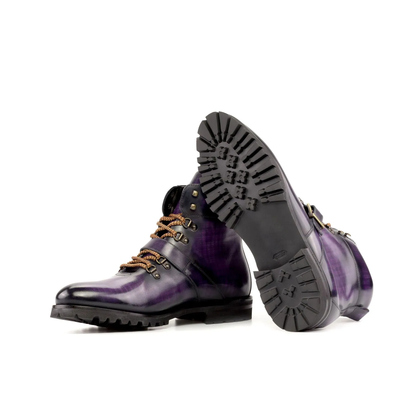 Men's Hiking Boots Patina Wide Plus Size Violet 5213 Comfortable Waterproof Hiking Shoes