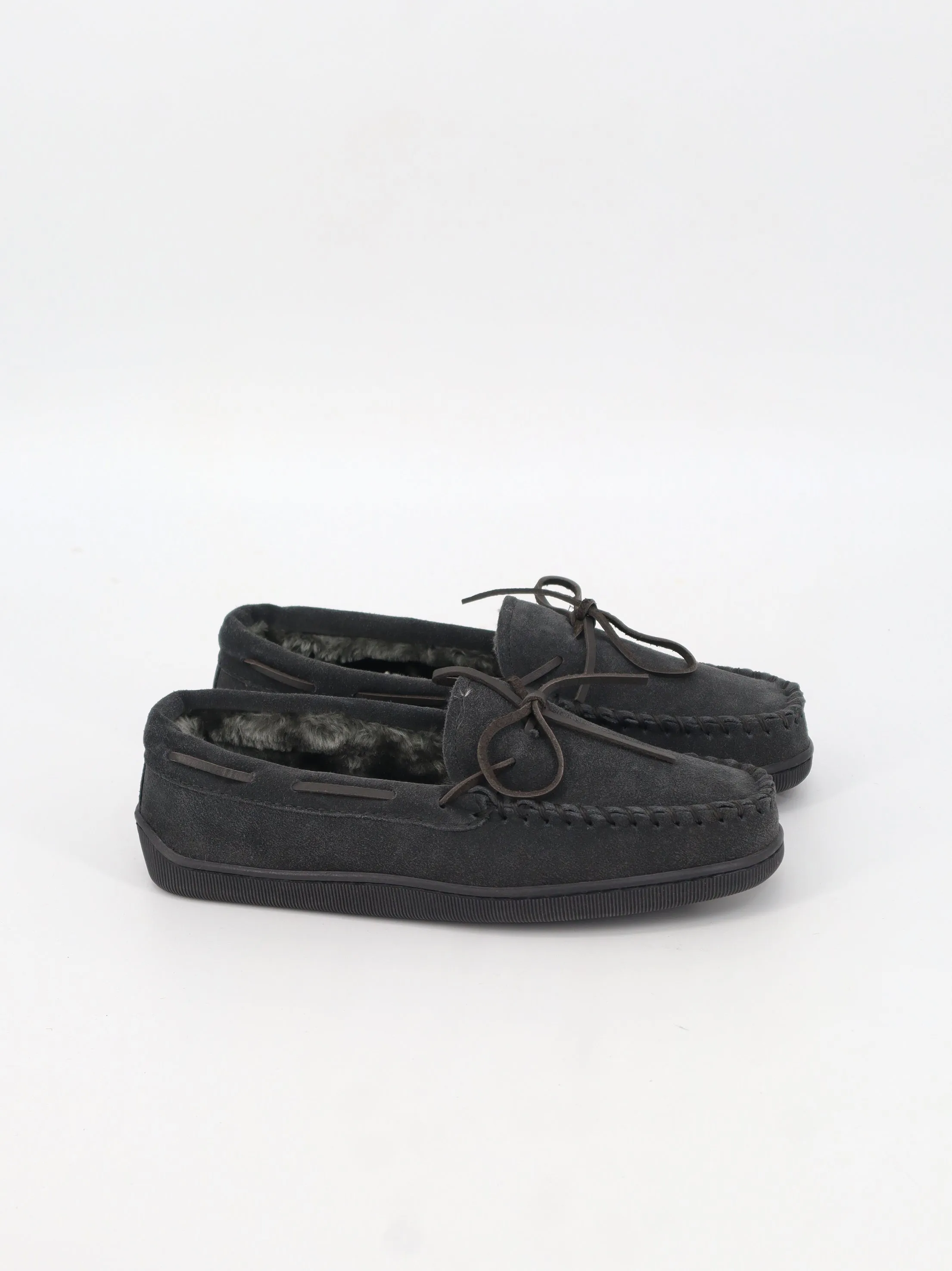 Men's Plain Fleece Mocassins,Grey Best Casual Shoes For Arch Support