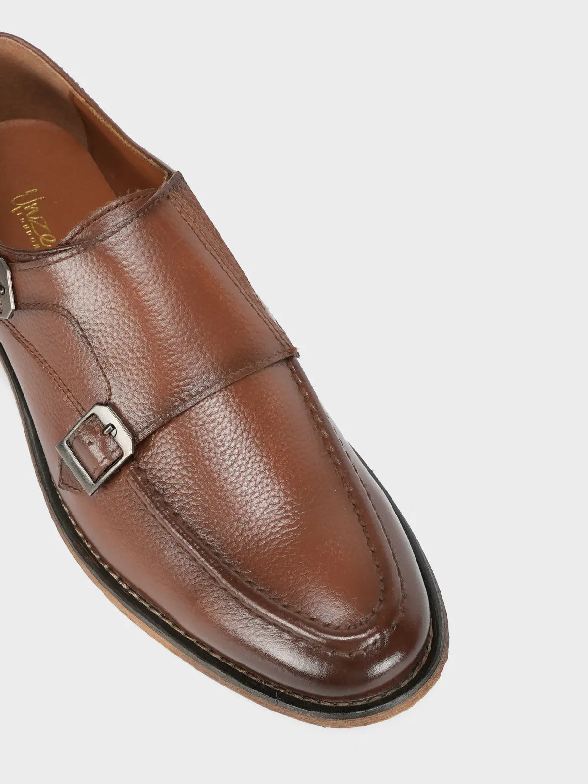 Gym Shoes Men's "BOSTON" Leather Monk Strap Dress Shoes