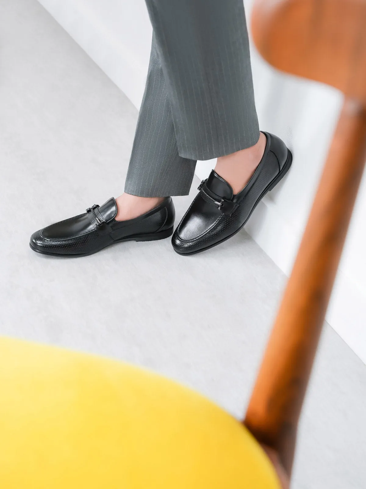 Mens "BRONYA" Comfy Dress Formal Shoes Size 3 Flat Shoes