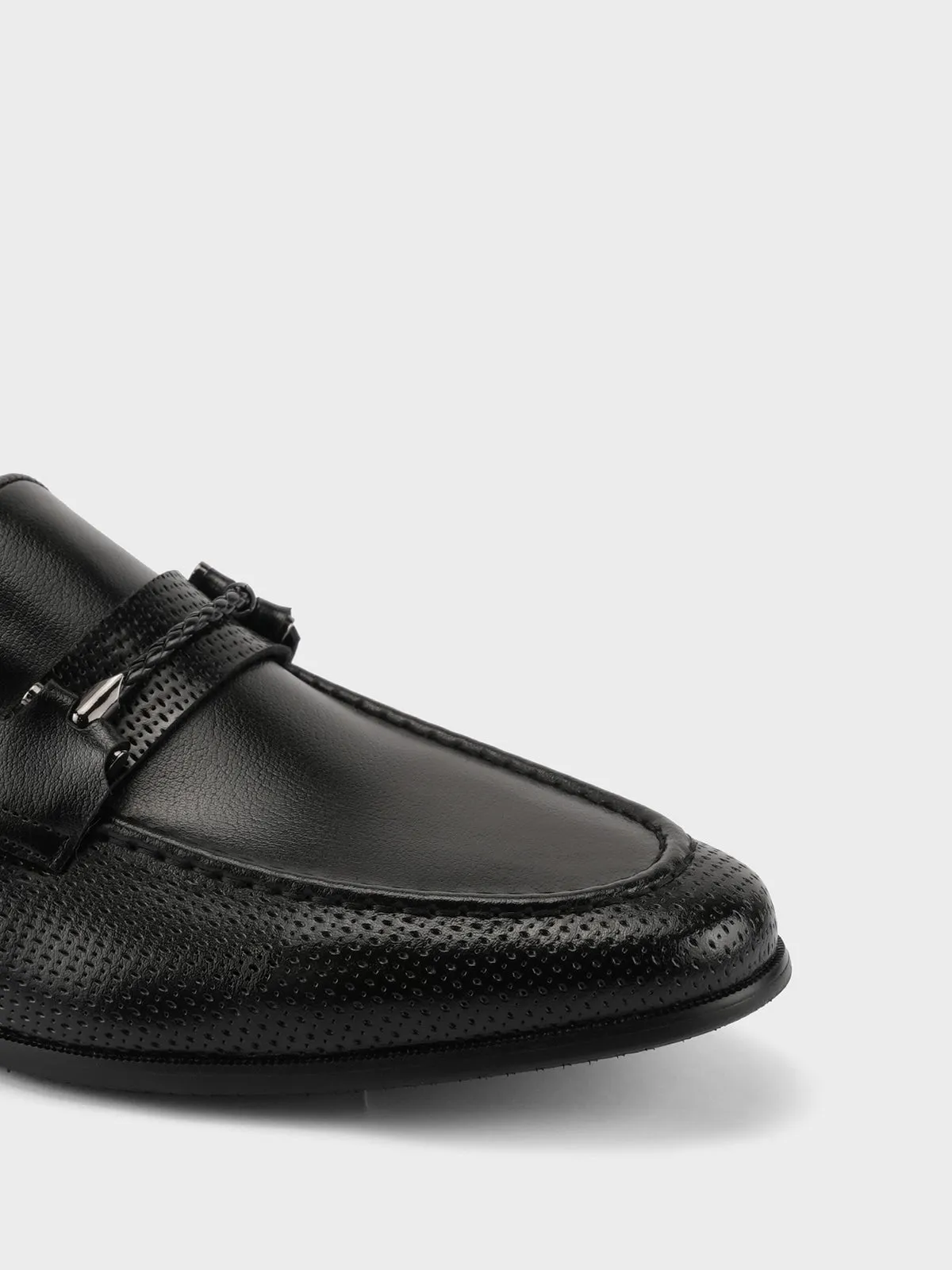 Flat Shoes With Ankle Strap Mens "BRONYA" Comfy Dress Formal Shoes