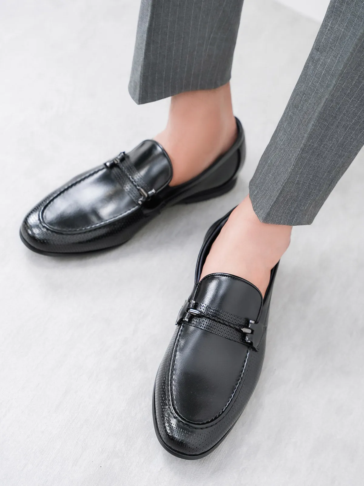 Mens "BRONYA" Comfy Dress Formal Shoes Flat Biking Shoes