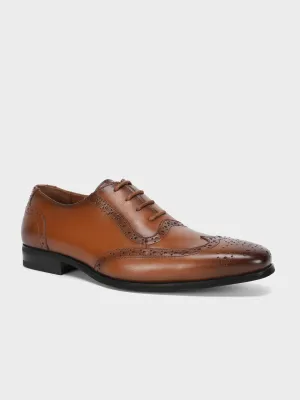 Men's "CASSIUS" Leather Oxfords Office Shoes Flat Shoes Deals