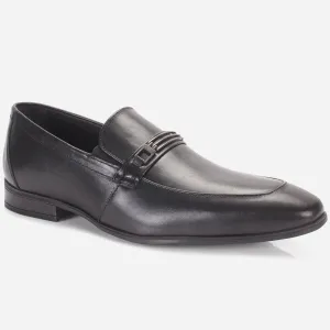 Mens "JOBAN" Leather Formal Slip-on Dress Shoes Waterproof Flats Shoes