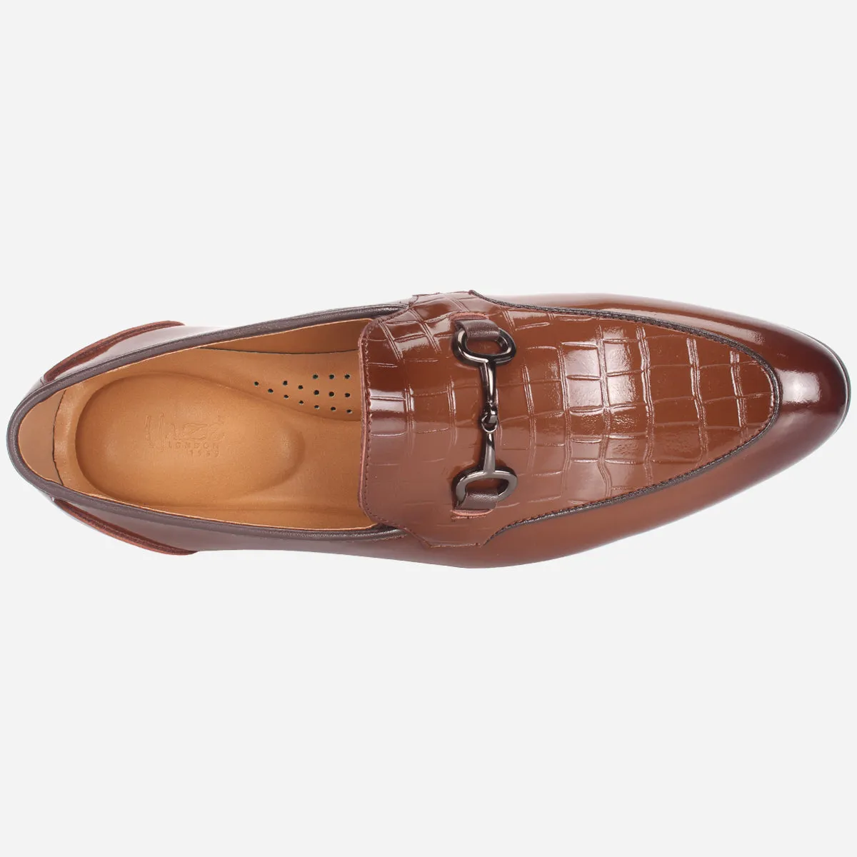 Best Flat Shoes For Wedding Mens "KAZIN" Leather Office Formal Slide In Shoes