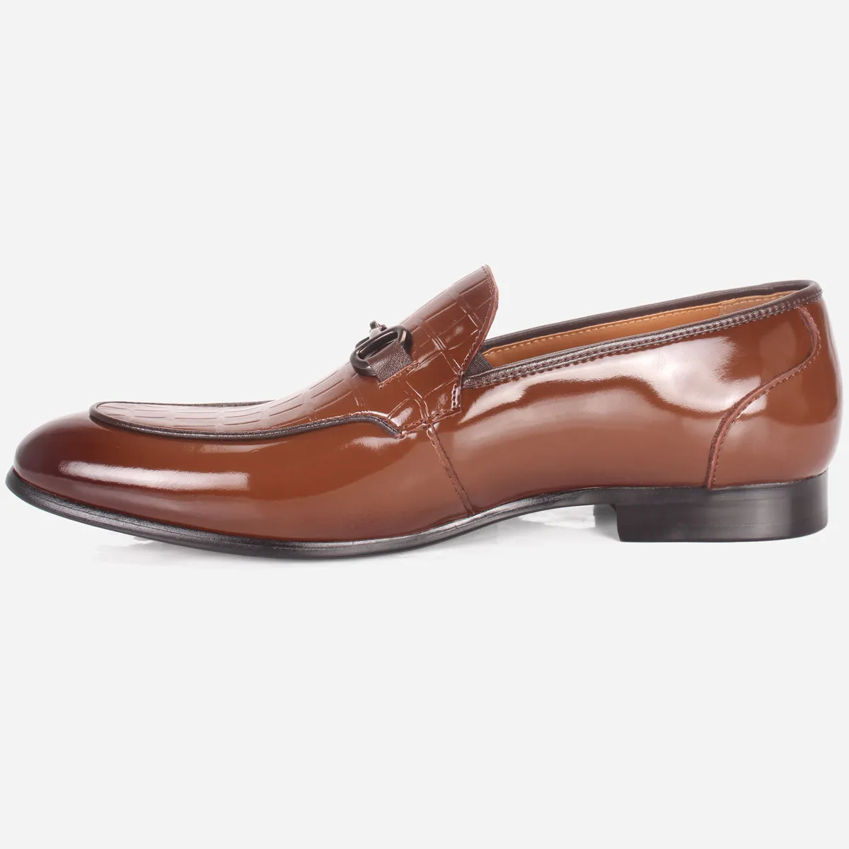 Mens "KAZIN" Leather Office Formal Slide In Shoes Flat Beautiful Shoes