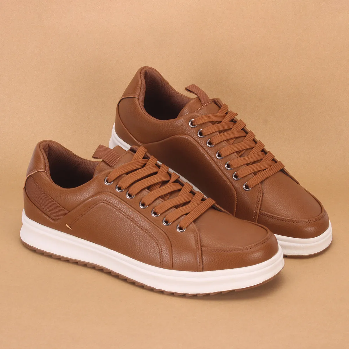 Men's "MASSIMO" Lace Up Casual Trainers Two Tone Flats Shoes