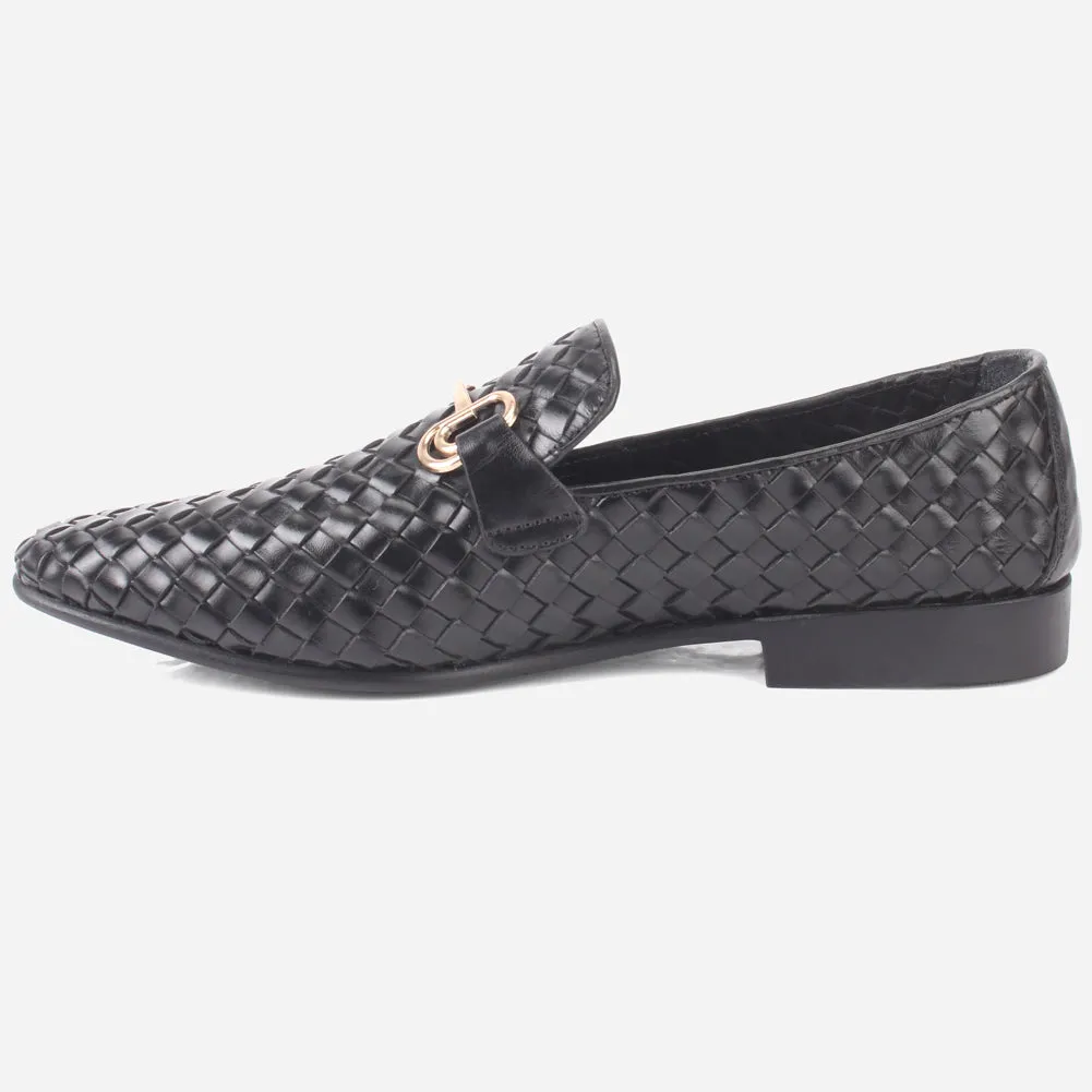 Men's "NEIR" Formal Leather Slip-ons Dress Shoes Flat Earth Shoes