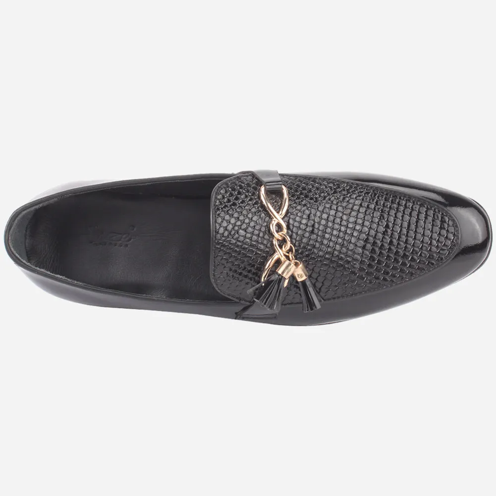 Men's "TIYOR" Tassels Detailing Leather Dress Shoes Best Shoe For Flat Feet