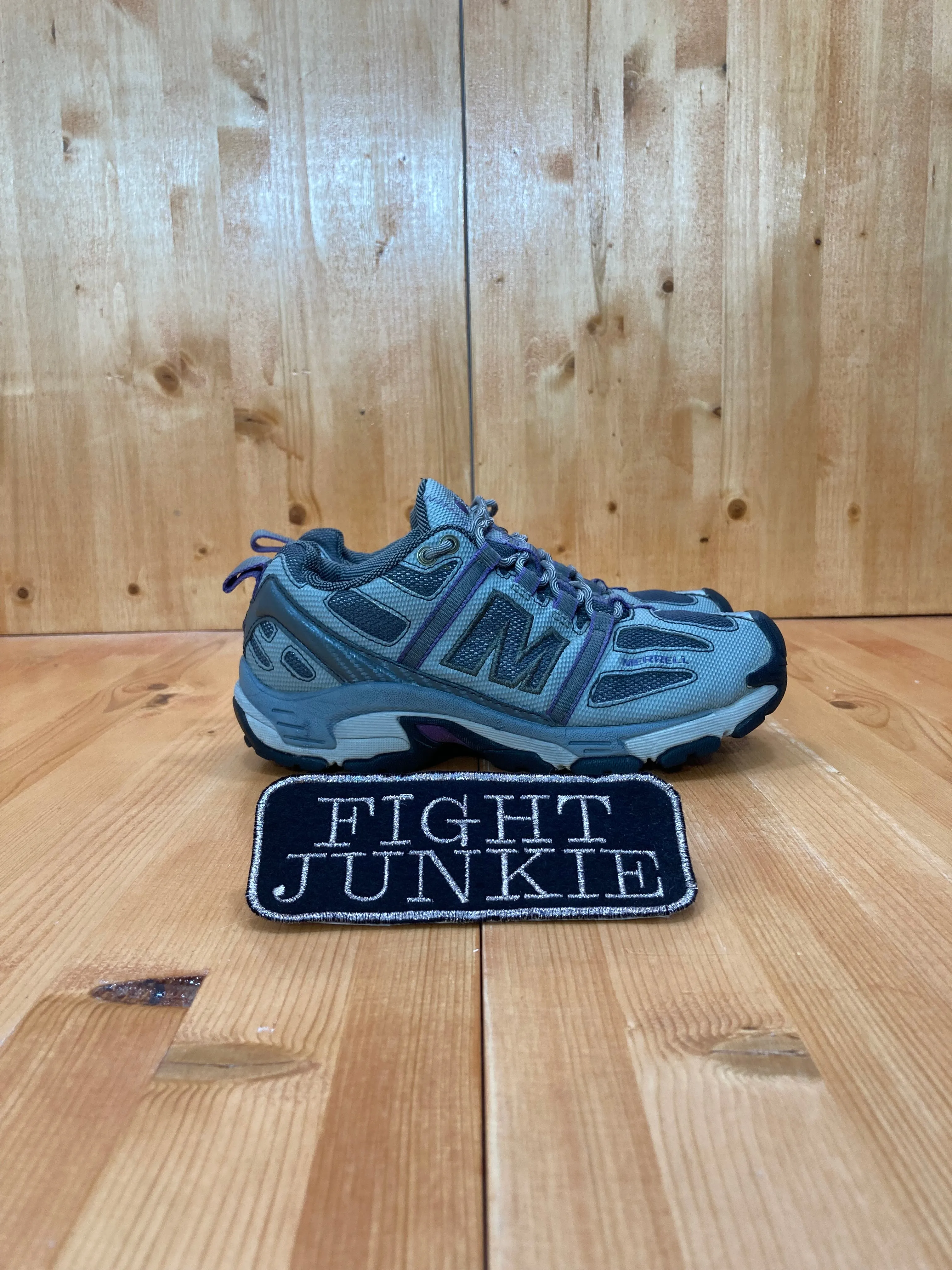 MERRELL EXCEL GRID Women Size 6.5 Trail Running Shoes Sneakers Gray 760648 Movie Trailer