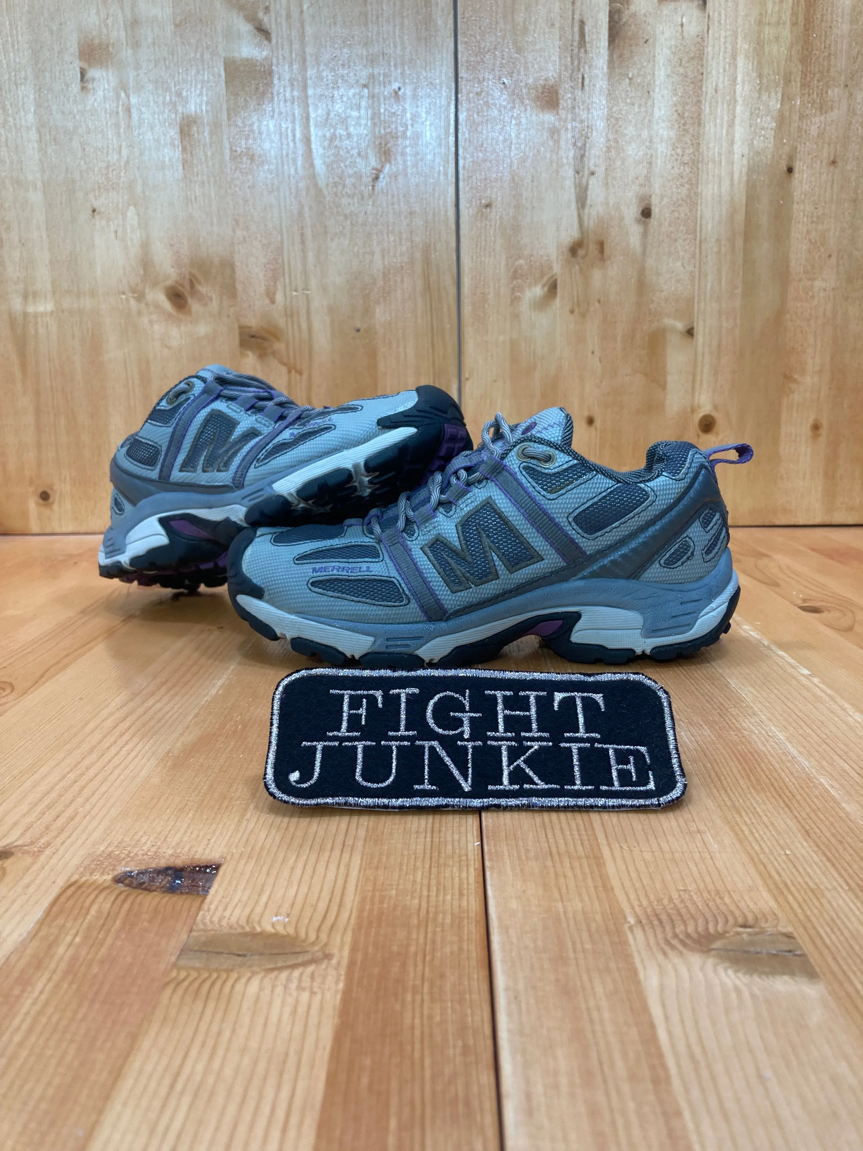 MERRELL EXCEL GRID Women Size 6.5 Trail Running Shoes Sneakers Gray 760648 Canyon Trail Running Shoes