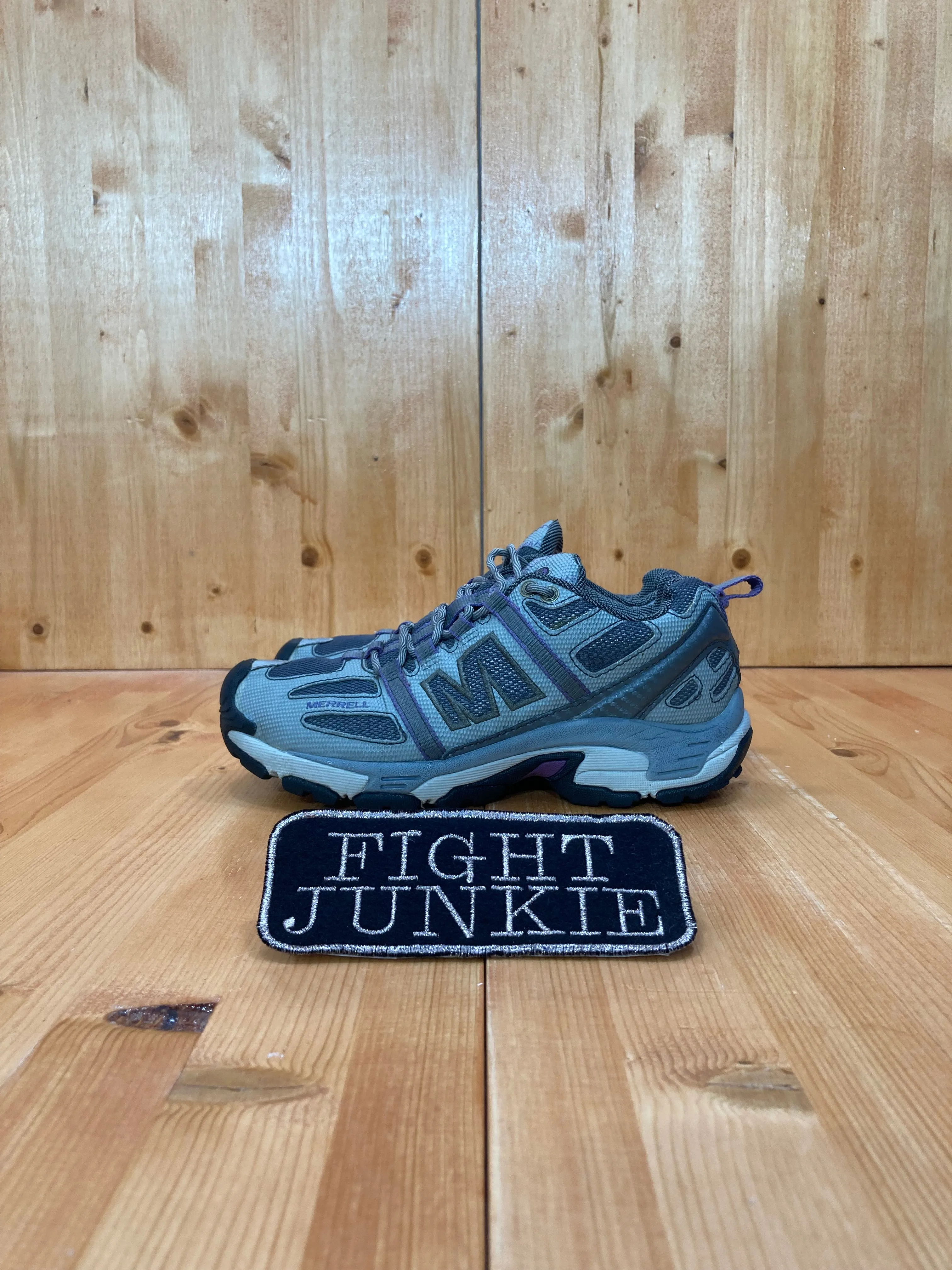 Trail Shoes Spd MERRELL EXCEL GRID Women Size 6.5 Trail Running Shoes Sneakers Gray 760648