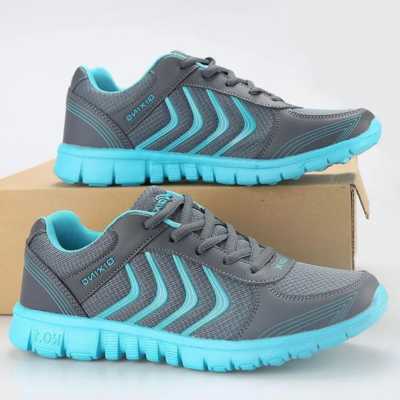 Mesh Lace Up Flat Shoes Sneakers Women Ballet Flat Shoes Leather