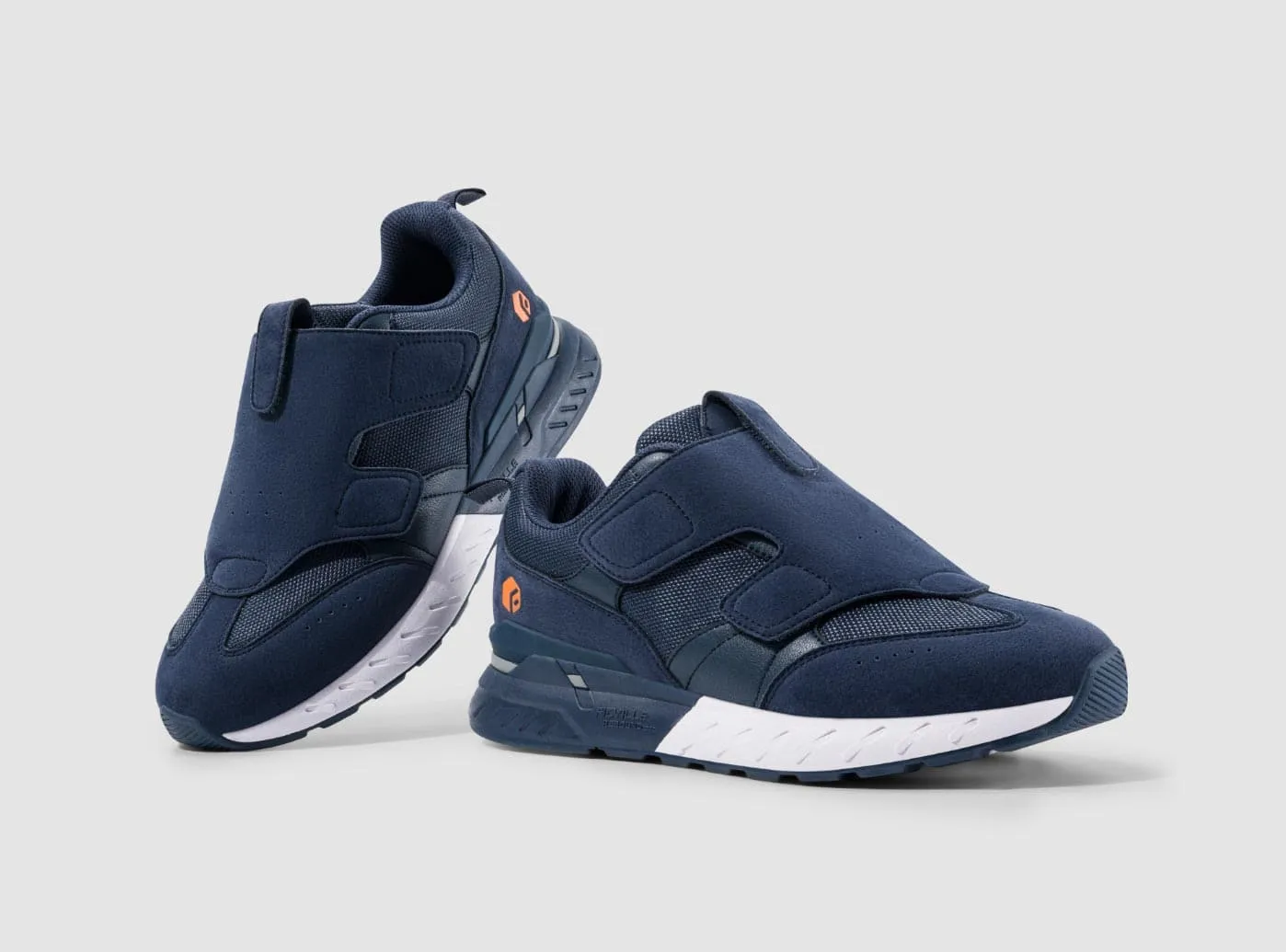 FitVille Men's Rebound Core Walking Shoes V10 Flat Dance Shoes Suede Sole