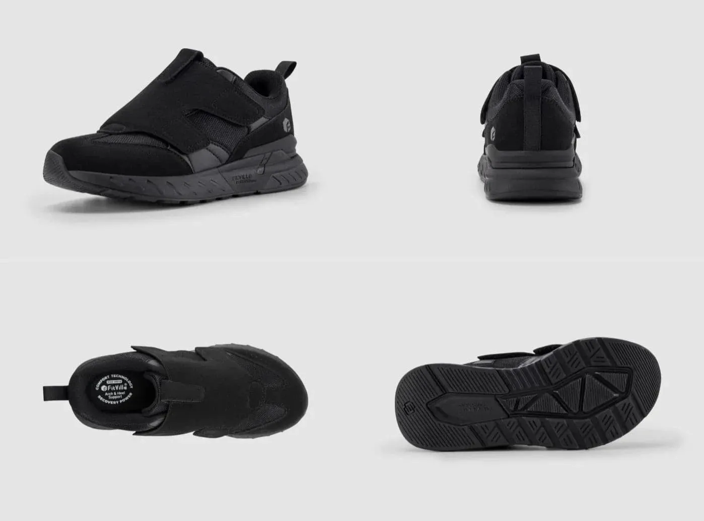 Extra Long Flat Shoe Laces FitVille Men's Rebound Core Walking Shoes V10