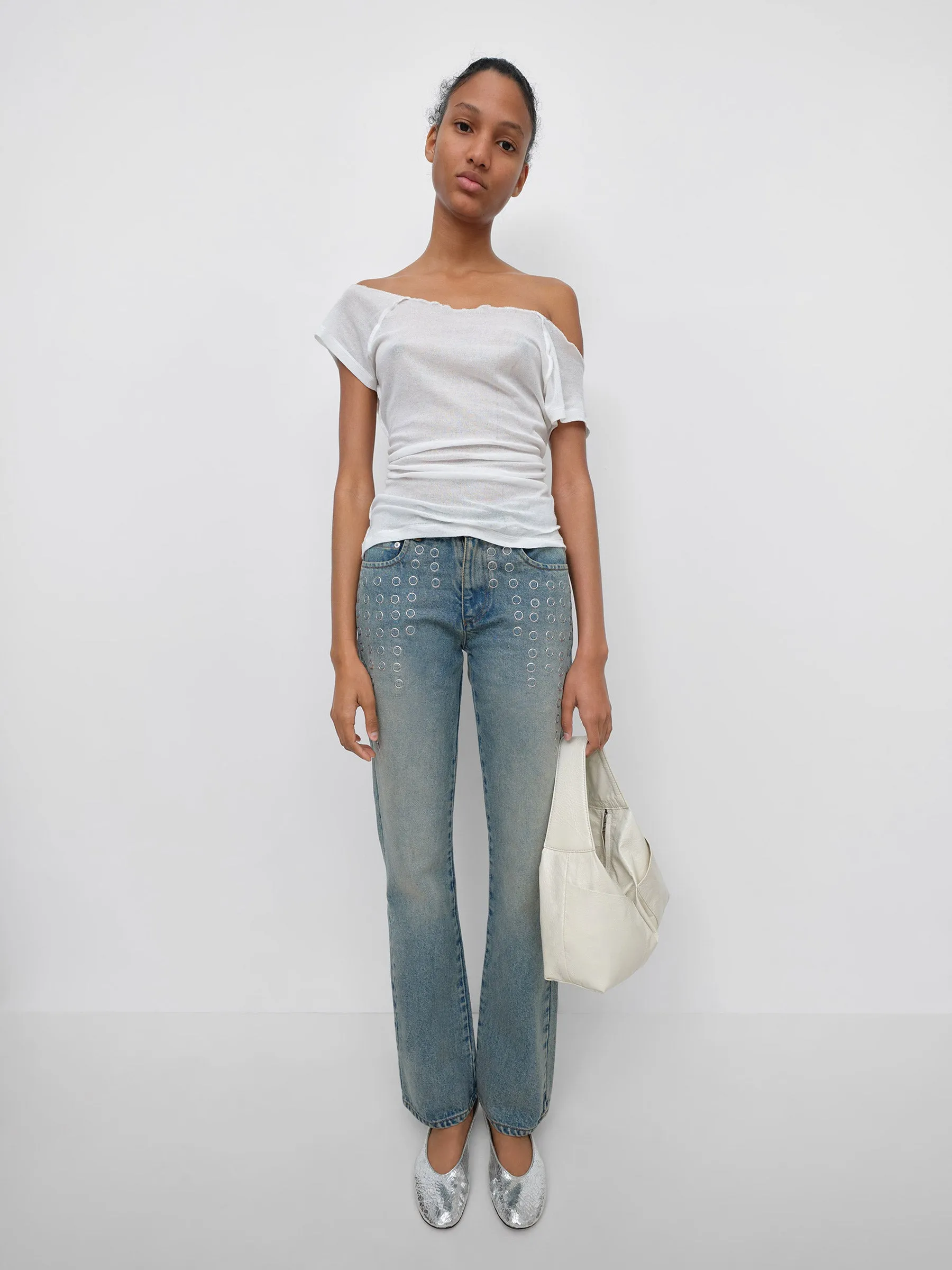 Rockstud Flat Shoes Bailarina