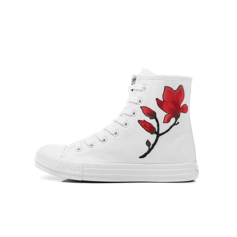 Nanccy Fashion Wild High-Top Canvas Shoes Golf Casual Shoes