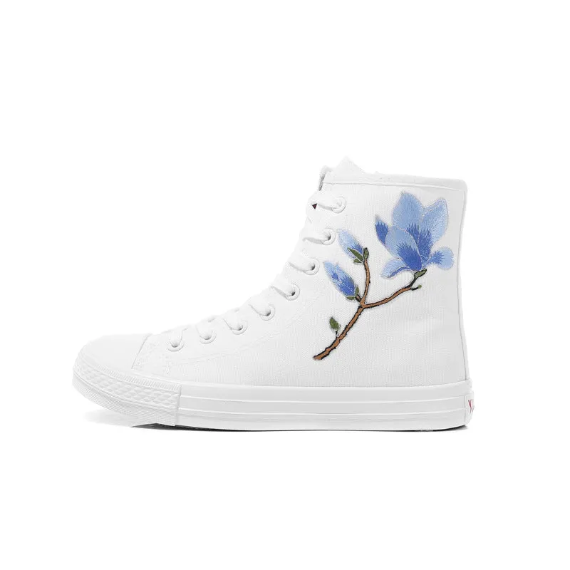Best Casual Wide Shoes Nanccy Fashion Wild High-Top Canvas Shoes