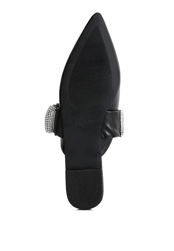 Peach Flats Shoes Hemessen -  Strap Flat Mules For Women