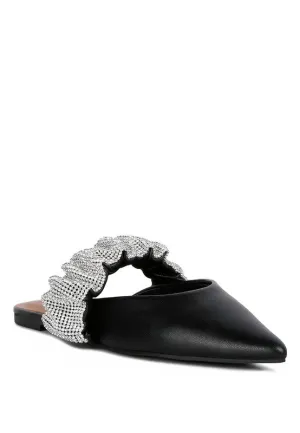 Football Flat Shoes Hemessen -  Strap Flat Mules For Women