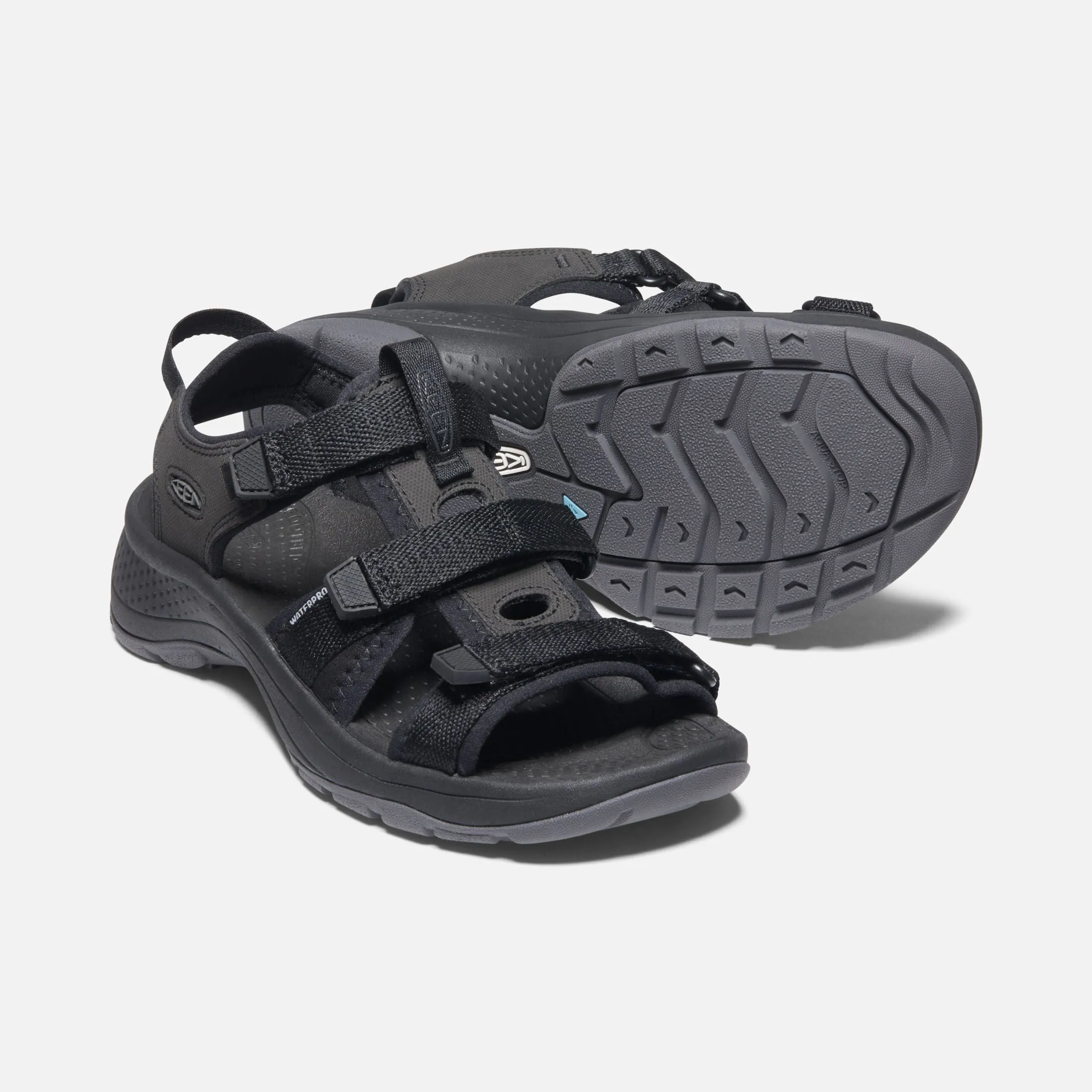 Stability Trail Running Shoes Astoria West Groovy Walking Sandal in Black