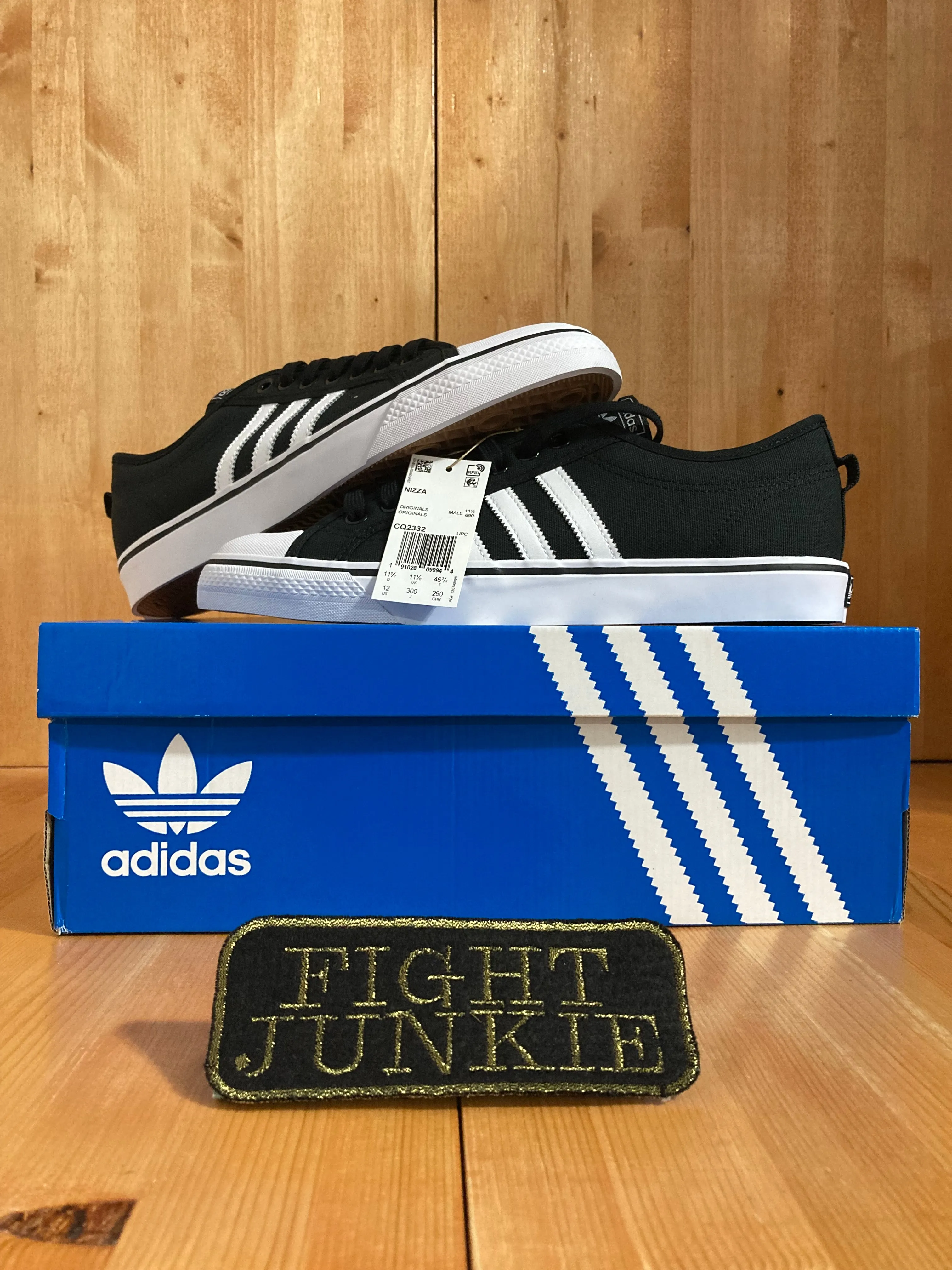 NEW! ADIDAS NIZZA Men Size 12 Shoes Sneakers Black & White CQ2332 Adidas Unisex Accuracy 3 Firm Ground Soccer Shoe