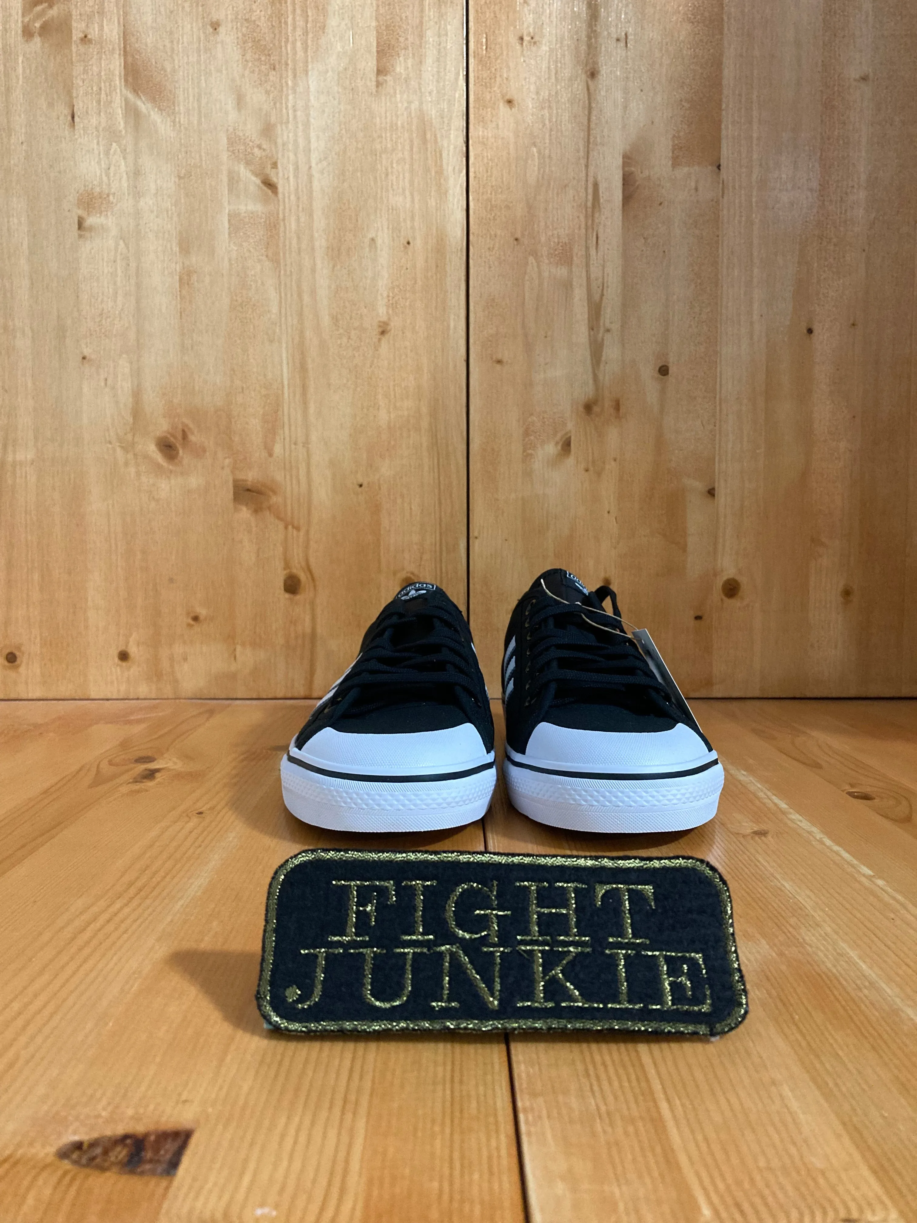 Adidas Soccer Shoes Artificial Grass NEW! ADIDAS NIZZA Men Size 12 Shoes Sneakers Black & White CQ2332