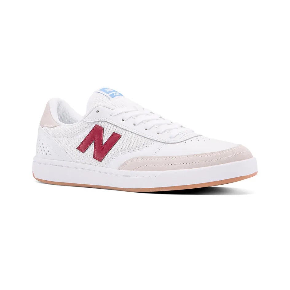 New Balance Numeric 440 Skateboard Shoes - White/Burgundy Do New Balance 530 Run Big