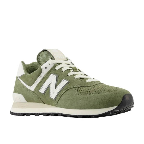 New Balance Unisex's 574 Green/White Sale On New Balance Sneakers