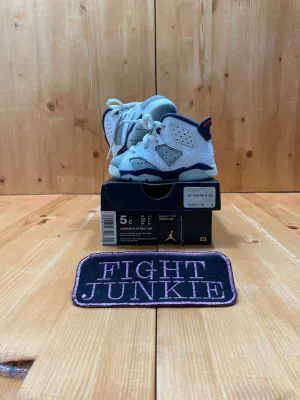 NEW! NIKE AIR JORDAN 6RETRO TD TINKER Kids Toddler Size 5C Shoes Sneakers White Gray 384667-104 Asics Winterized Running Shoes