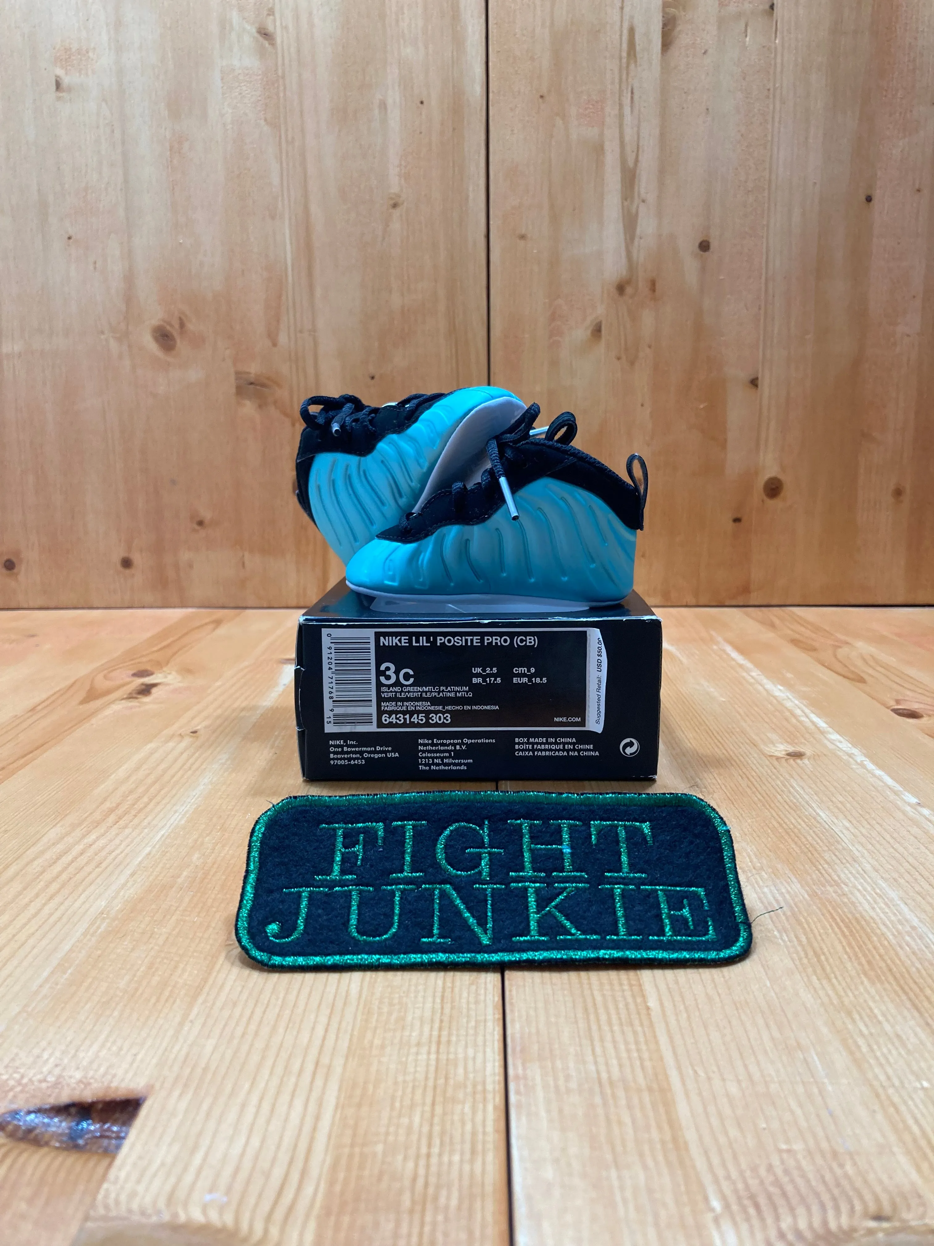 Asics Flat Shoe NEW! NIKE LIL POSITE PRO CB Infant Baby Size 3C Shoes Sneakers Island Green MTLC Platinum 643145-303