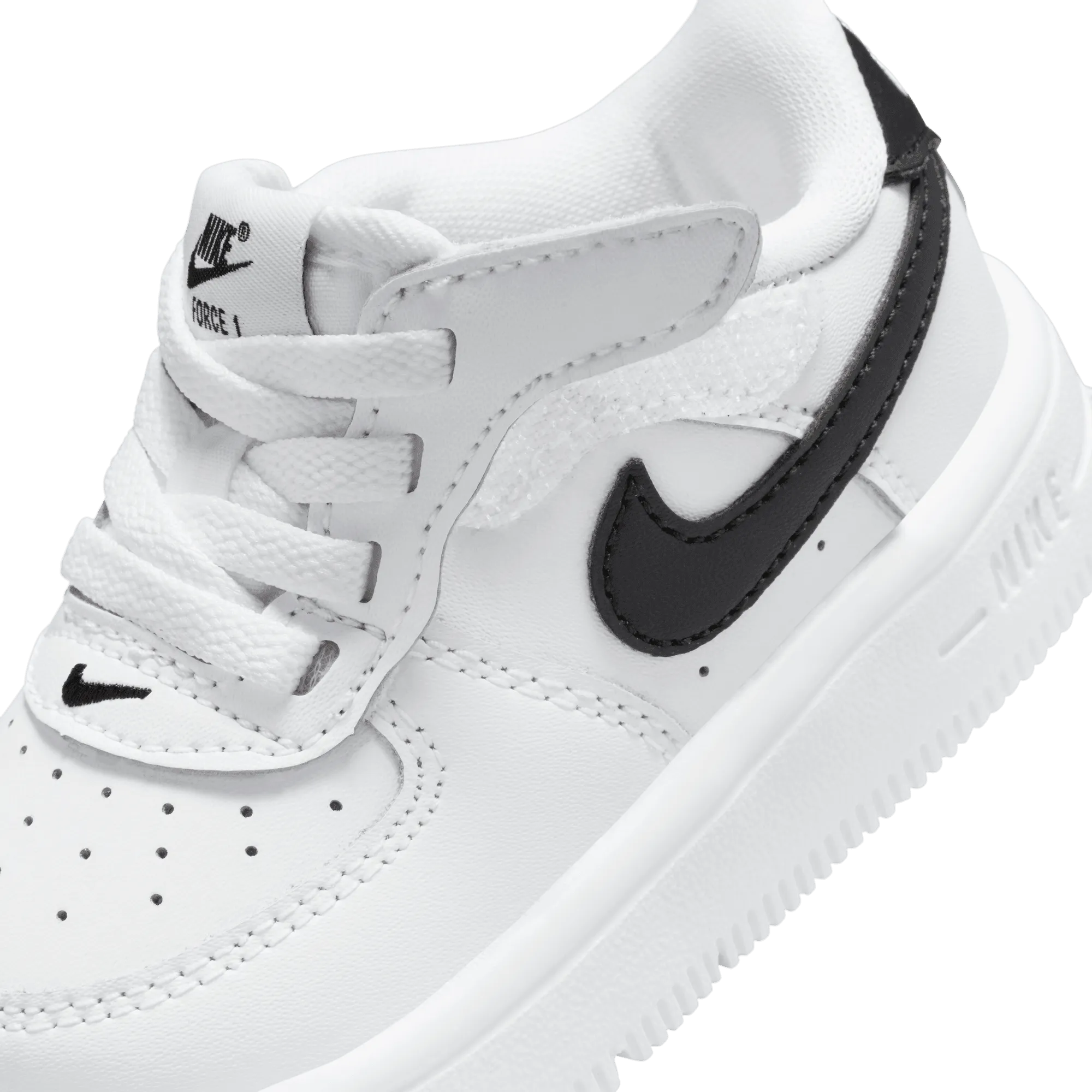 Baby/Toddler Nike Force 1 Low EasyOn  "White Black" Asics Shoes Trending