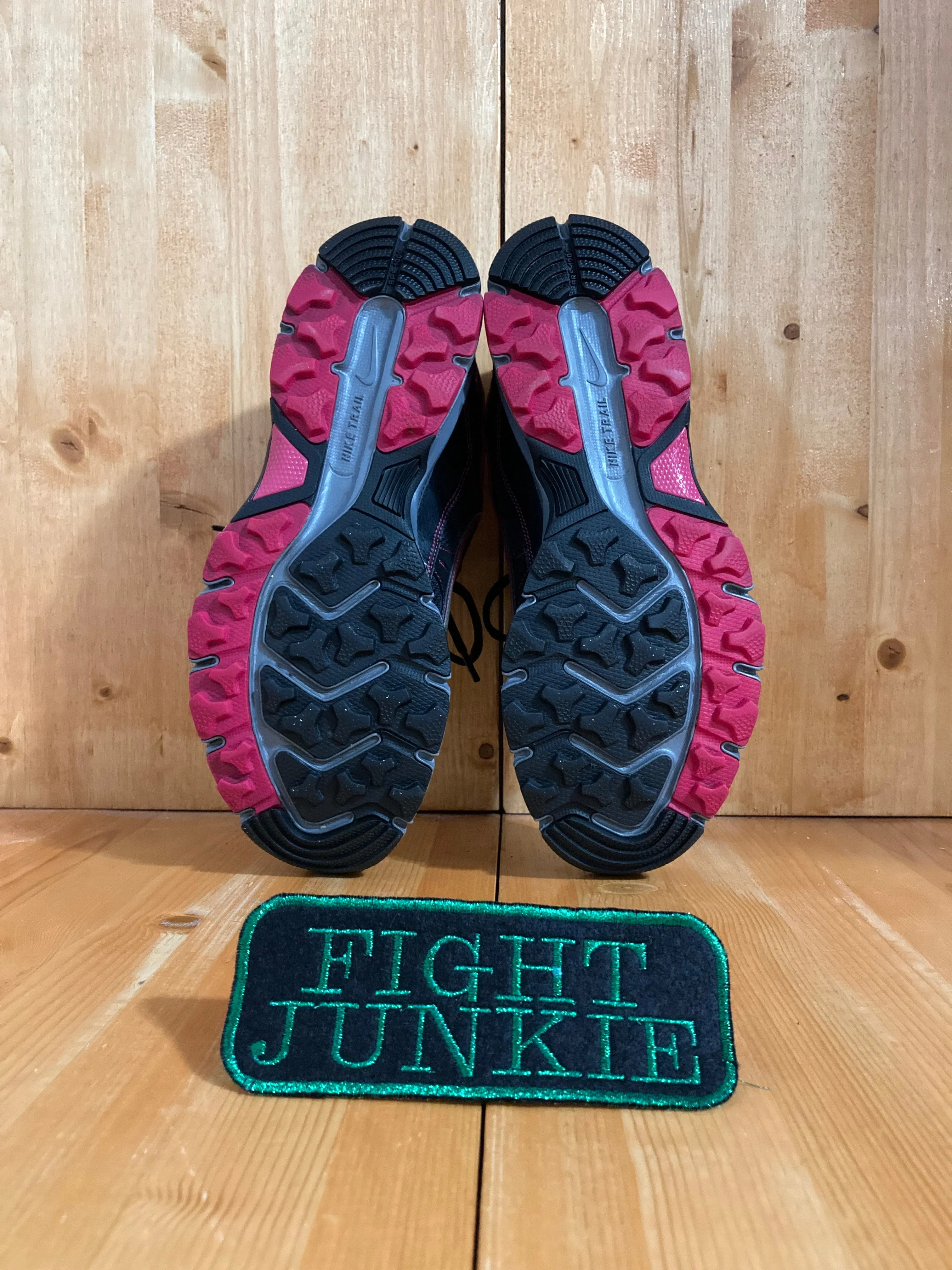 Flex Trail Shoes NIKE AIR ALVORD 9 Women's Size 12 Trail Hiking Shoes Sneakers Black & Pink 443848-001
