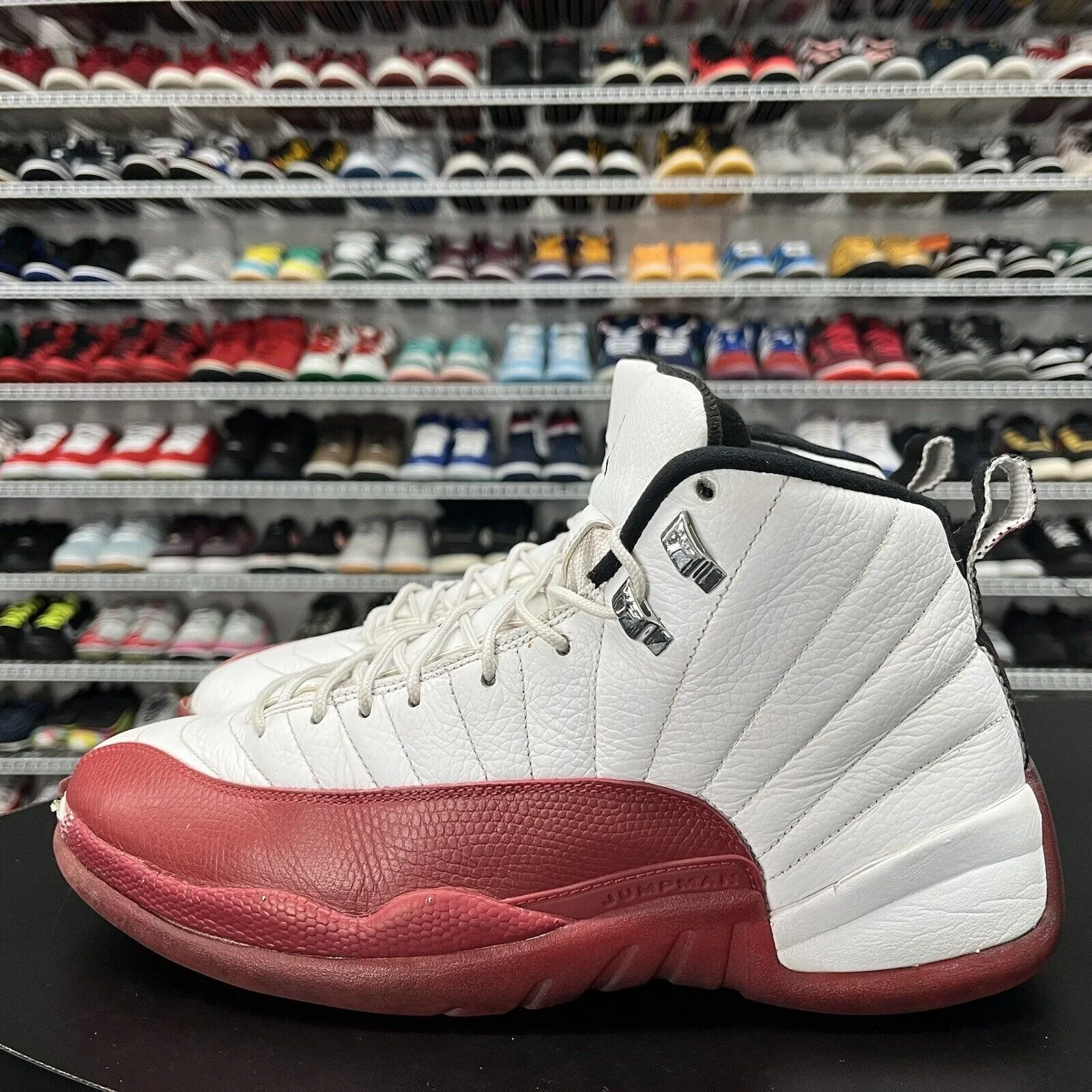 Nike Air Jordan 12 Retro OG Cherry 2009 130690-110 Men's Size 12 Asics Gel Quantum 180 4 Running Shoe