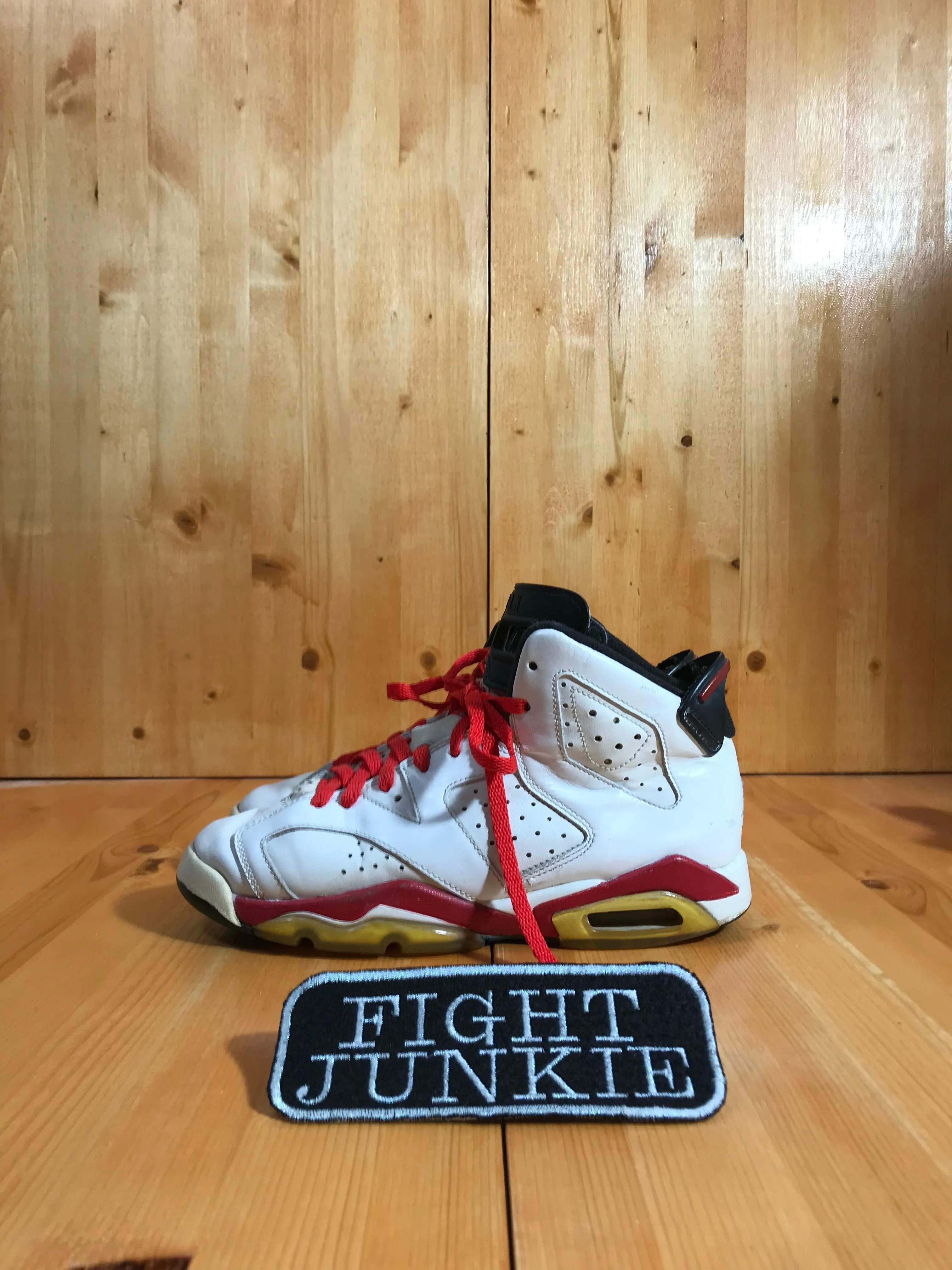 Asics Breathable Shoes NIKE AIR JORDAN 6 VI RETRO CHICAGO BULLS 2010 Youth Size 5.5Y Leather Shoes Sneakers Red White 384665-102
