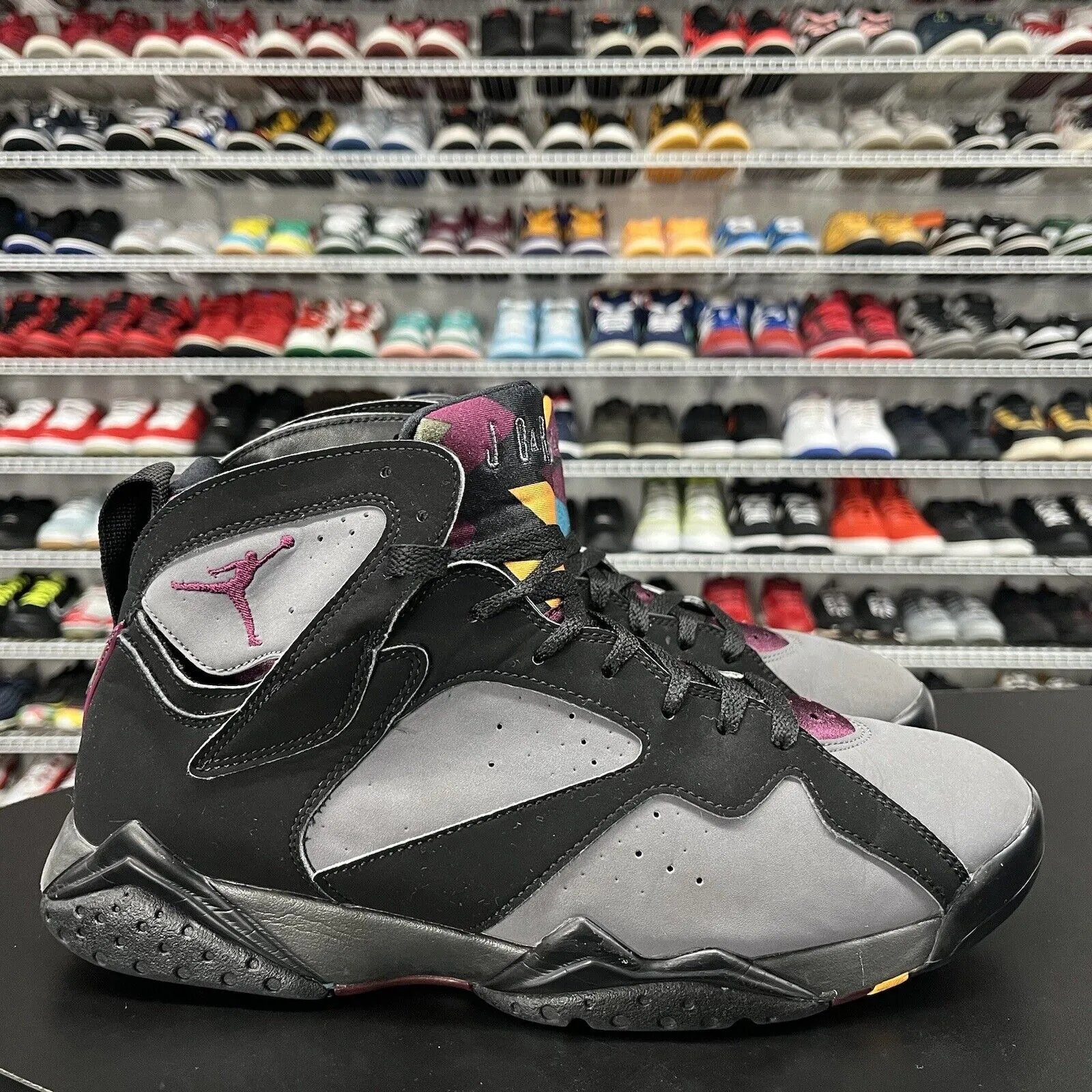 Asics Shoe Size Conversion Chart Nike Air Jordan 7 Retro "Bordeaux" 2015 304775-034 Men's Size 11