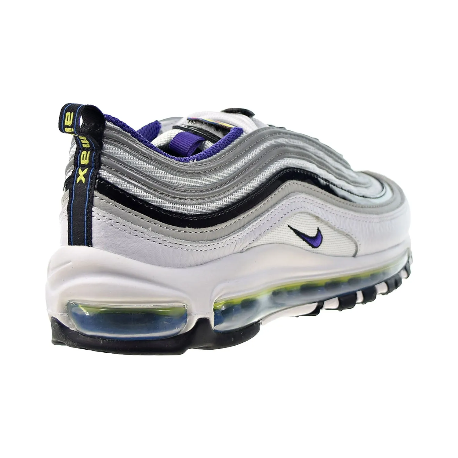 Nike Air Max 97 Men's Shoes White-Court Purple-Black Asics Wrestling Shoes Ex Eo Twr900