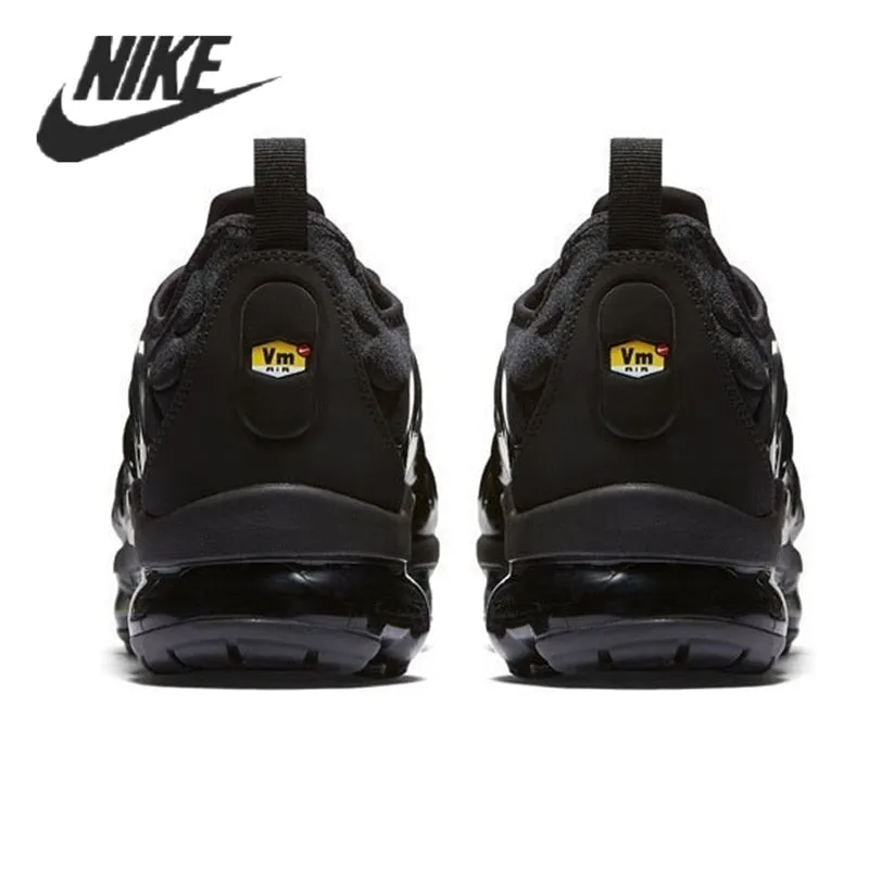 Nike- Air VaporMax Plus TN Women Men's Running Shoes Triple Black New Arrival Authentic Breathable Outdoor Sneakers 36-45 Asics Gel-kayano 18 Running Shoe